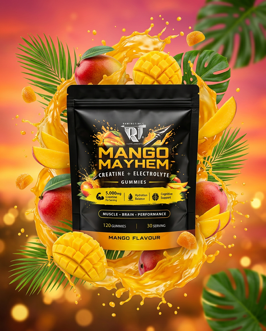 Mango Mayhem Creatine + Electrolyte Gummies