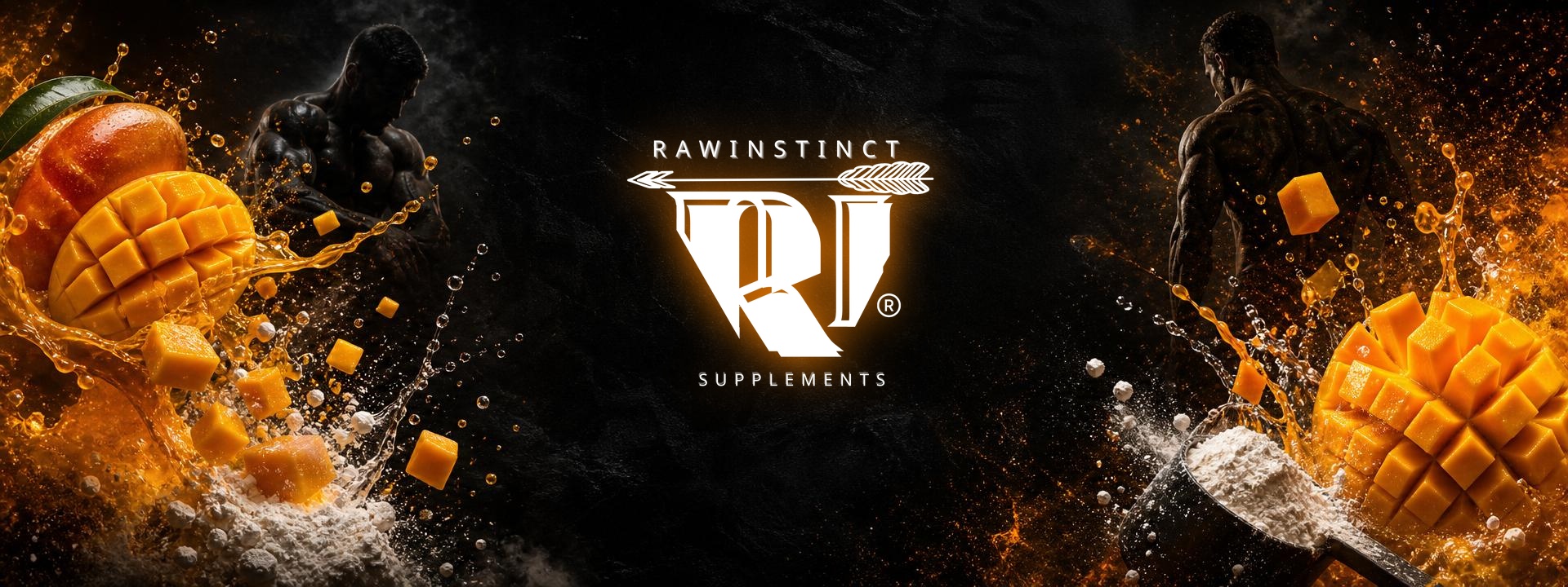 RawInstinct — RI monogram with mango splash